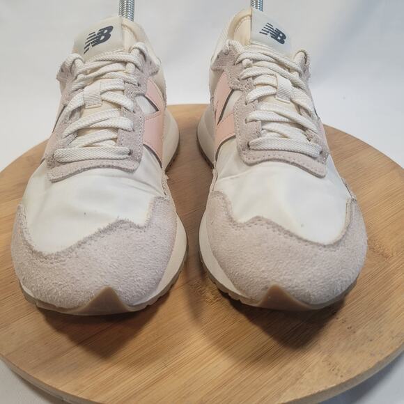 New Balance 237 Running Sneakers Shoes Women 9 Tan Pink - Picture 2 of 14